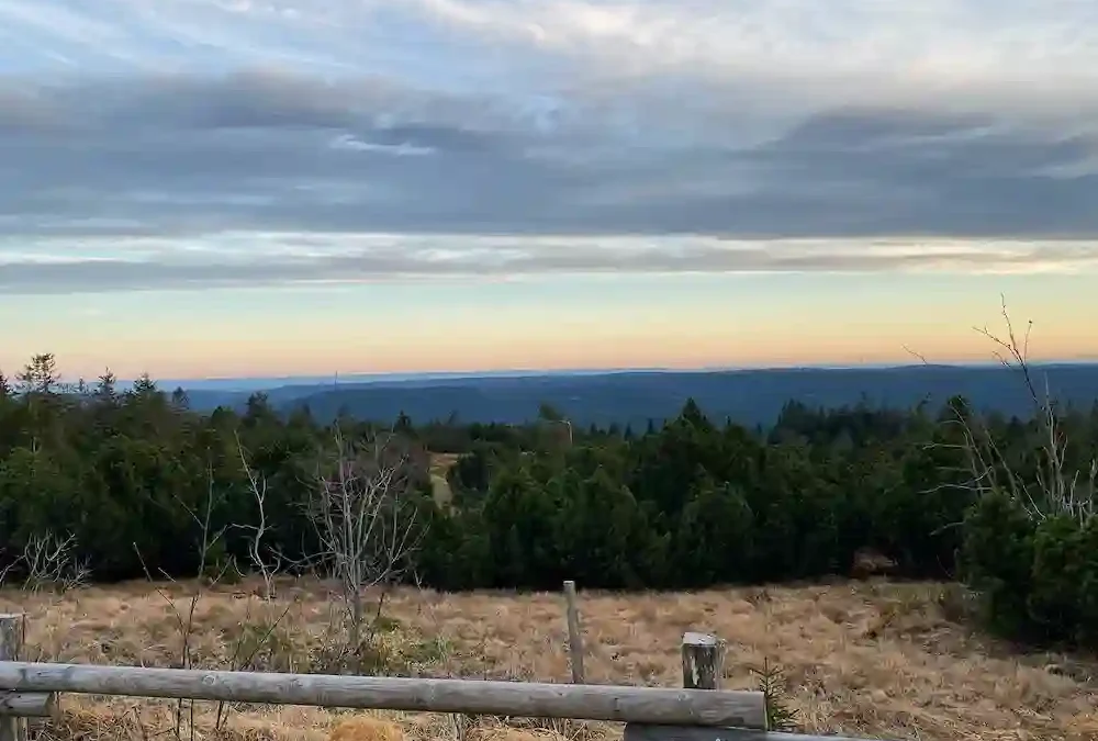 Panoramablick über die Landschaft entlang der Schwarzwaldhochstraße