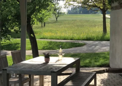 Terasse am Ferienhaus Lindenbuch von Schwarzwald-Lounge