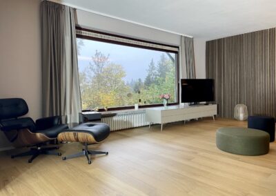 Der Ausblick vom Wohnzimmer in den schönen Schwarzwald