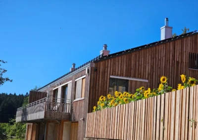 Balkone des Ferienhauses Wiesenblick Schwarzwald mit Blick in die Natur