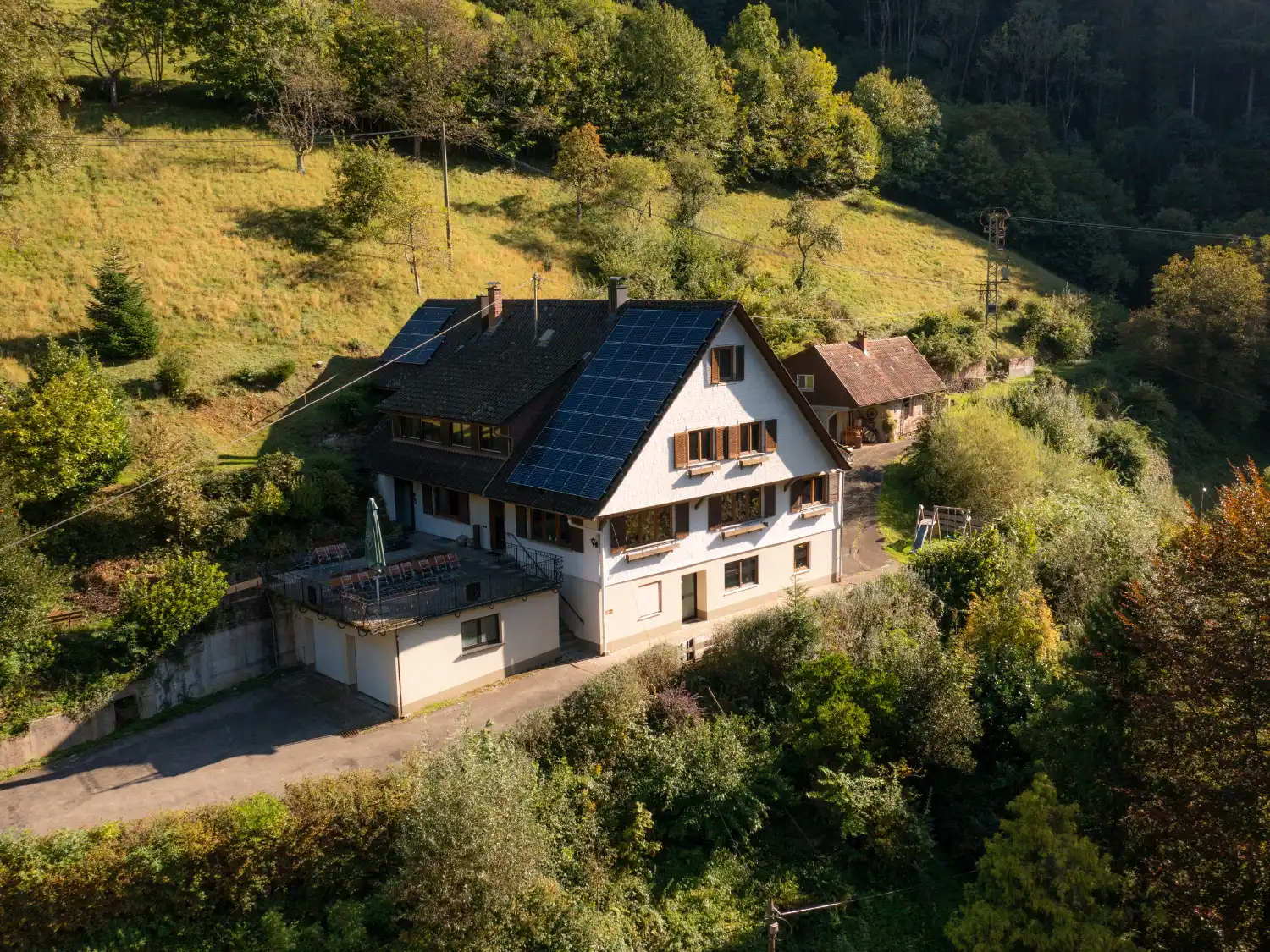 Hof Busems als Gruppenunterkunft im Schwarzwald in idyllischer Hanglage mit großem Grundstück