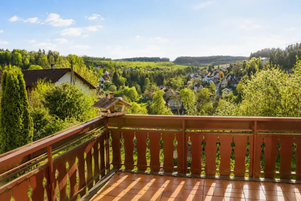Balkon im Ferienhaus Tanne & Tal Relax - Workation im Schwarzwald
